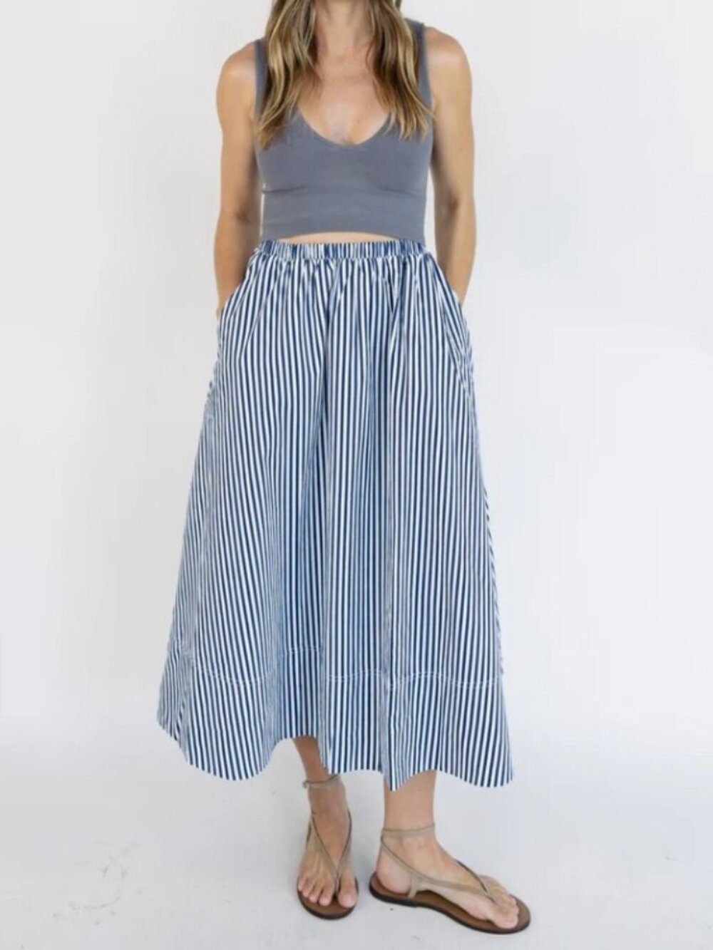 Aubri Striped Skirt Size large